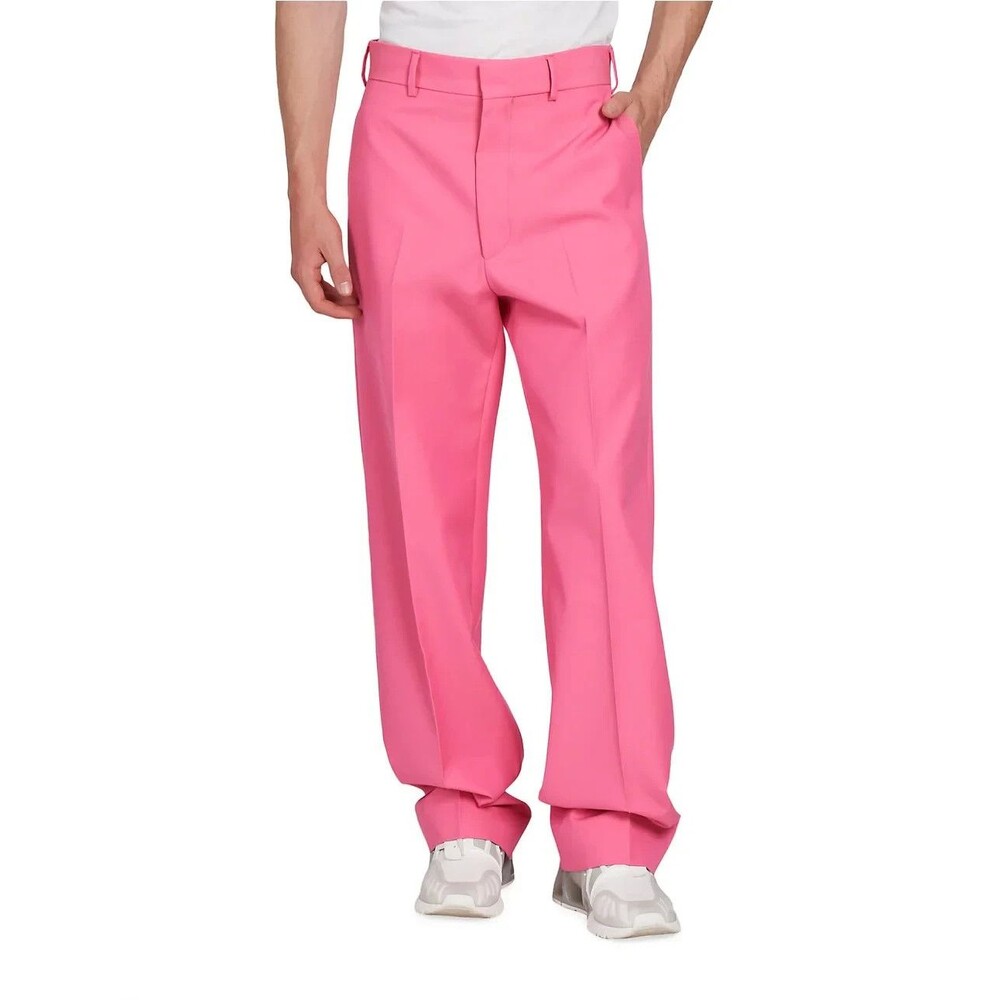 PALM ANGELS Men's Sonny straight-leg tailored trousers Size 52 / US 38 NWOT